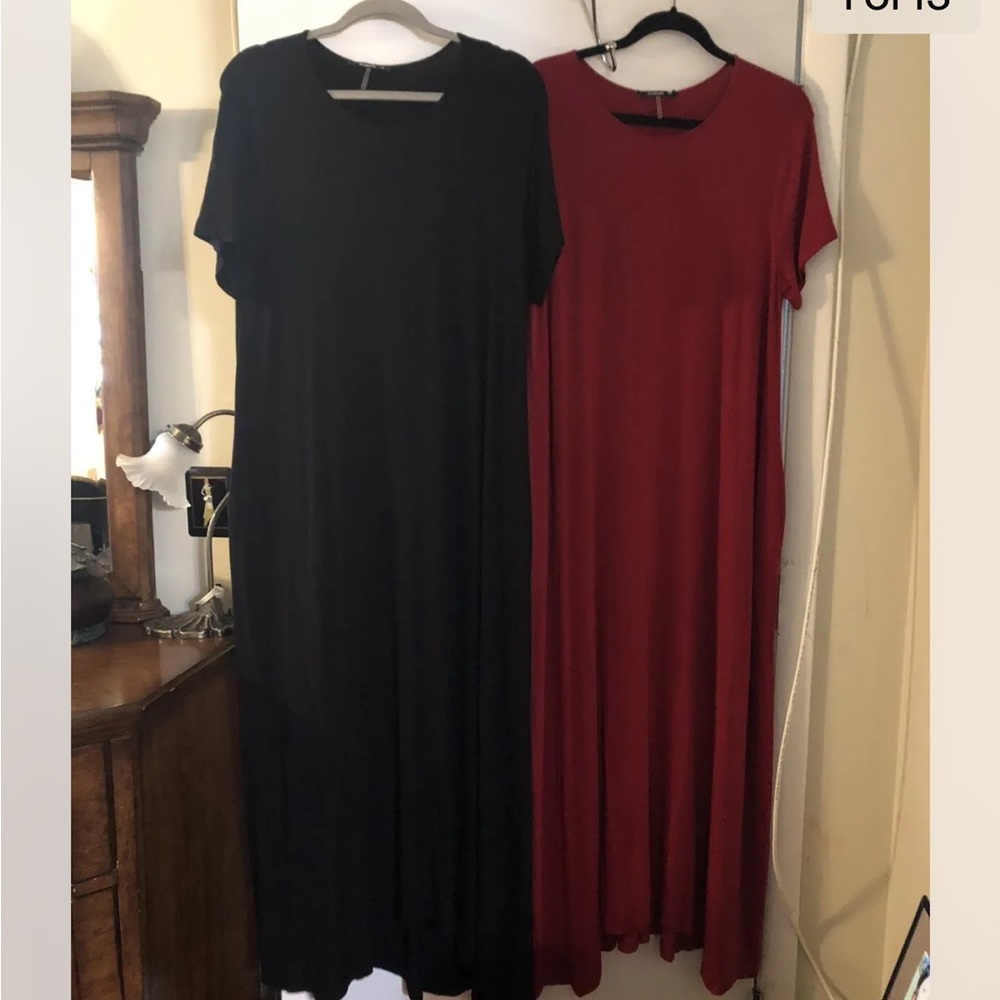 Annabelle 2 Maxi Dresses Black & Red